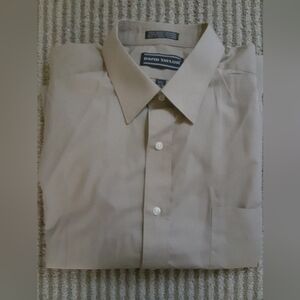 David Taylor Men's Beige Dress Shirt